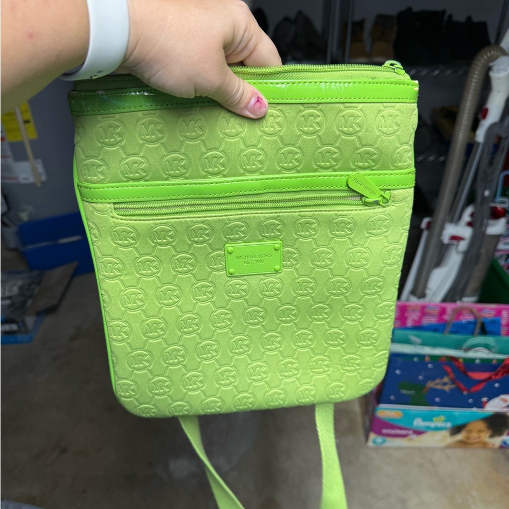 Michael Kors Lime Green Crossbody Bag
